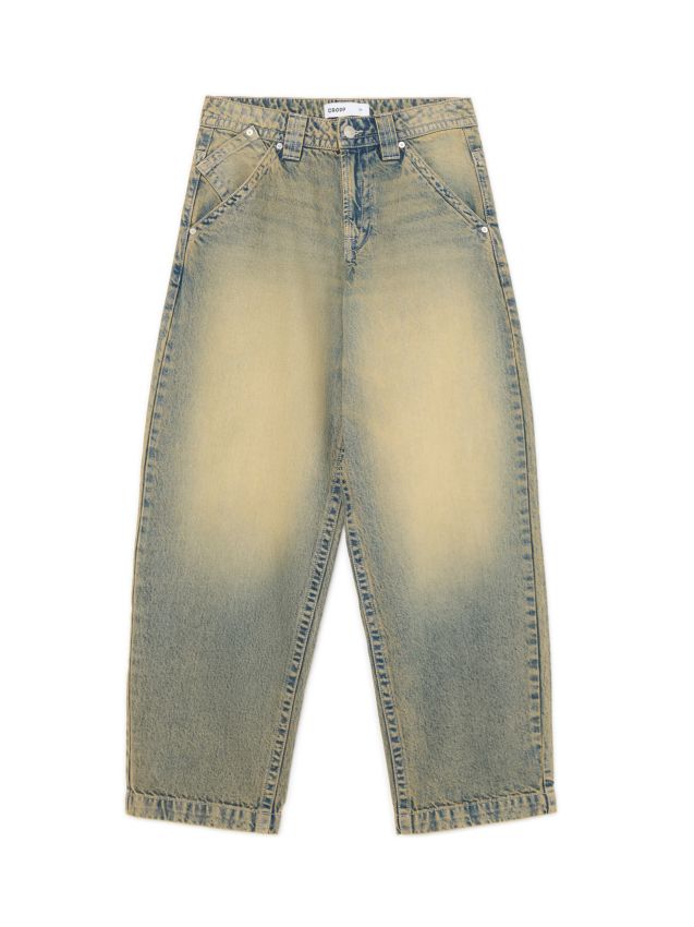 Jasnoniebieskie jeansy skinny z wysokim stanem - CROPP