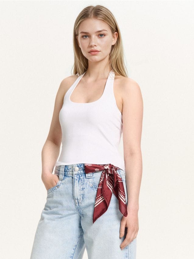Tank top Culoare negru - CROPP - 2276W-99X