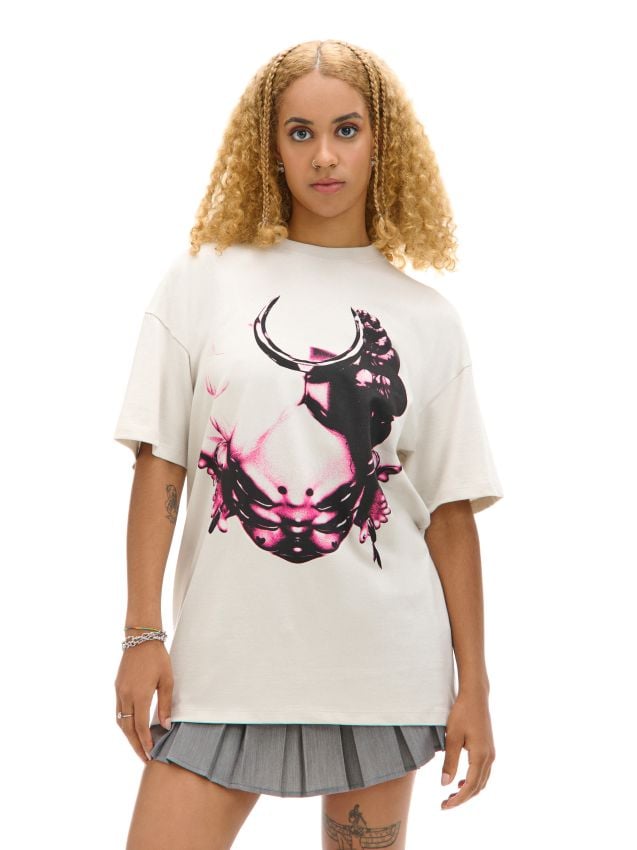 Tricou cu imprimeu Melanie Martinez Culoare alb - CROPP - 807AR-00M