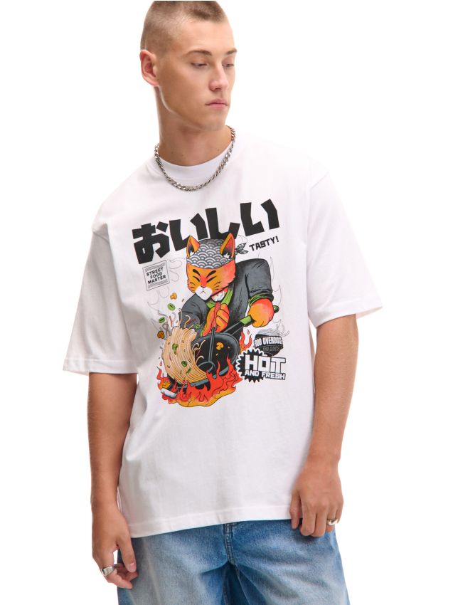 Koszulka z nadrukiem - CROPP - XZ415-00X