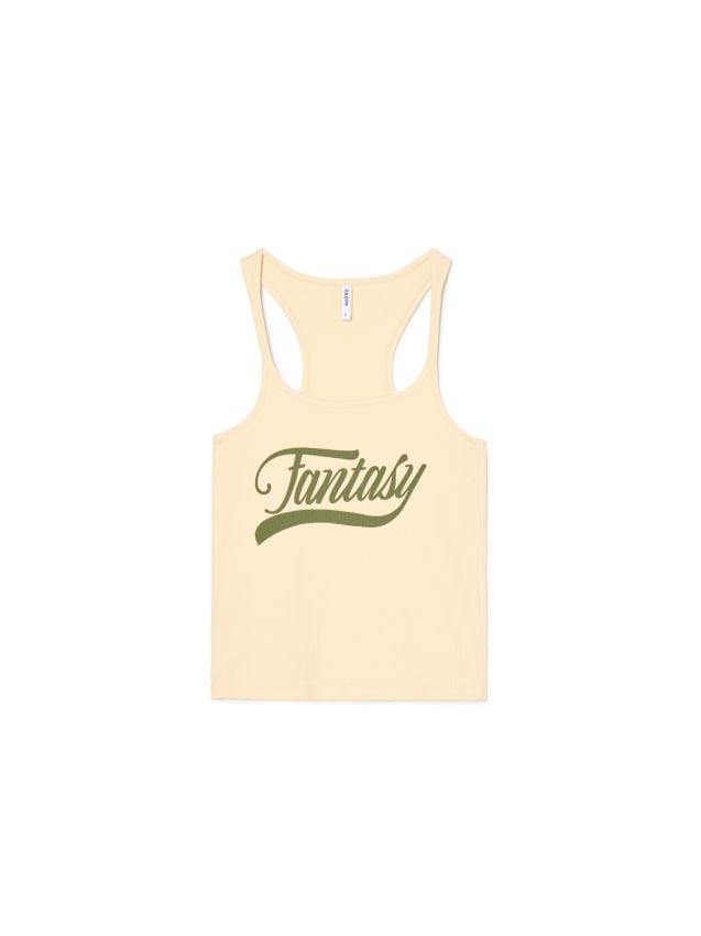 Tank top z tekstowym nadrukiem