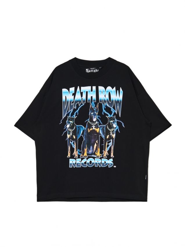Czarny t-shirt Death Row Records - CROPP - 8415Y-99X