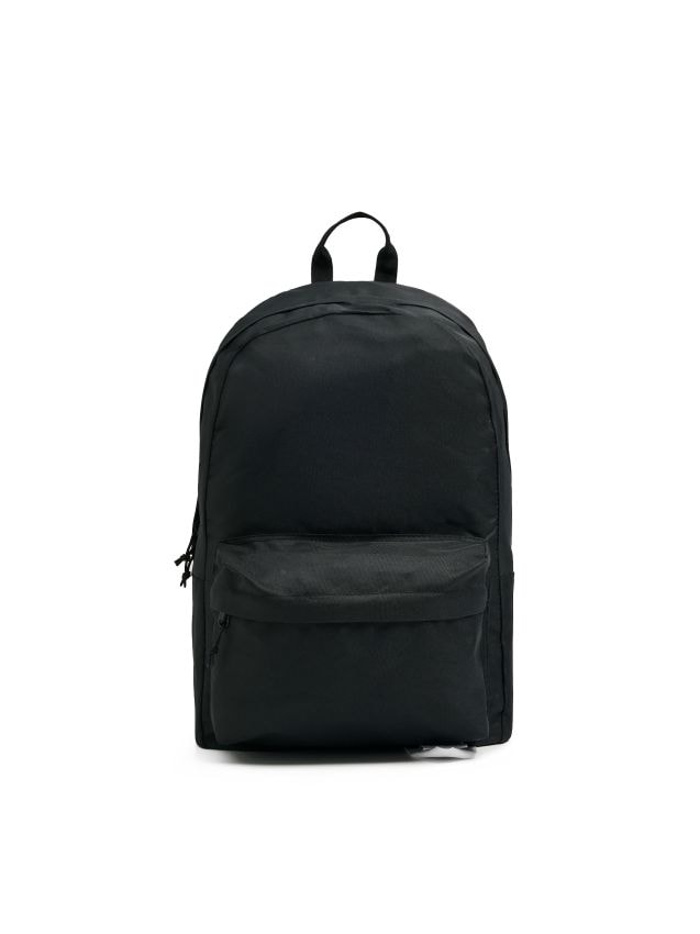 Plain black rucksack outlet