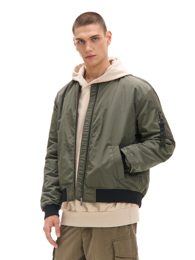 ヒロムハーツ1piu1uguale3 MOUTON BOMBER 大阪店WEB限定【Chikashitsu +】cropped mouton bomber jacket