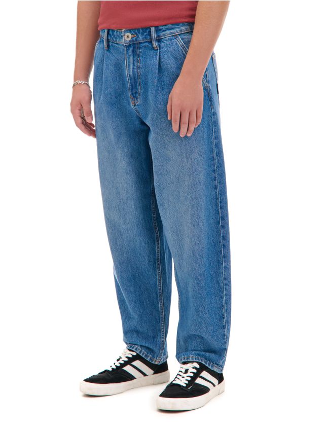 Niebieskie jeansy balloon baggy - CROPP - 892AS-55J