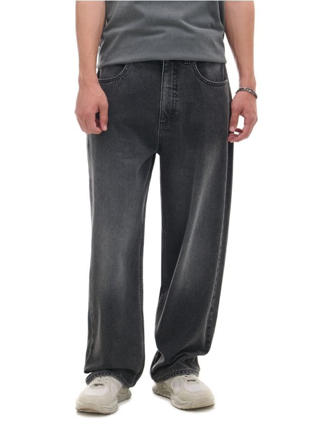 Džinsai super baggy Spalvos juoda - CROPP - 898AS-99J Džinsai super baggy Spalvos juoda - CROPP - 898AS-99J