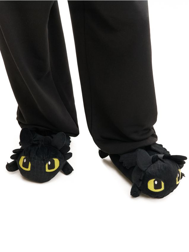 Papuci de casă How to Train Your Dragon Culoare negru - CROPP