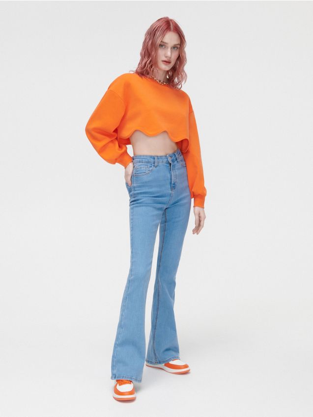 Jeans mit Schlag, hellblau - Blau - CROPP