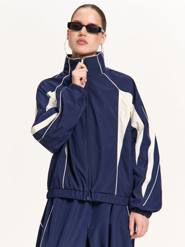 Куртка з коміром-стійкою Колір темно-синій - CROPP - 939HW-59X