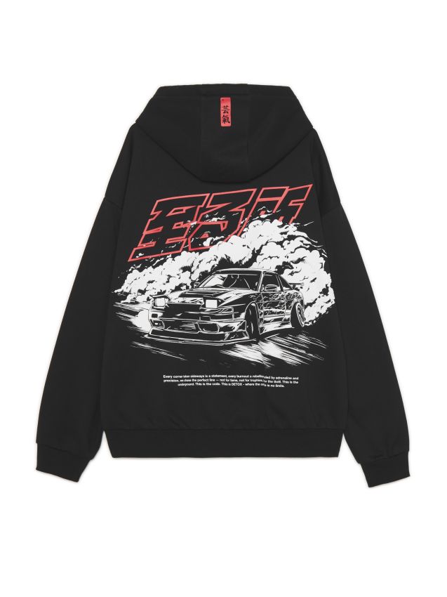 Szara bluza z aplikacją zapalniczki - CROPP - 128DF-90X