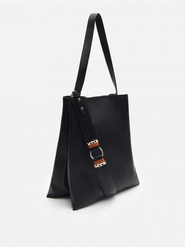 Geantă shopper cu bretea opțională Culoare negru - CROPP - XJ298-99X