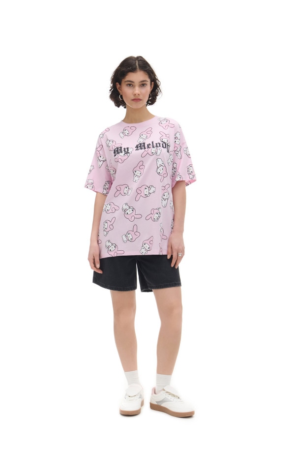 Tricou cu imprimeu My Melody Culoare roz-pastel - CROPP - 0178Z-03X