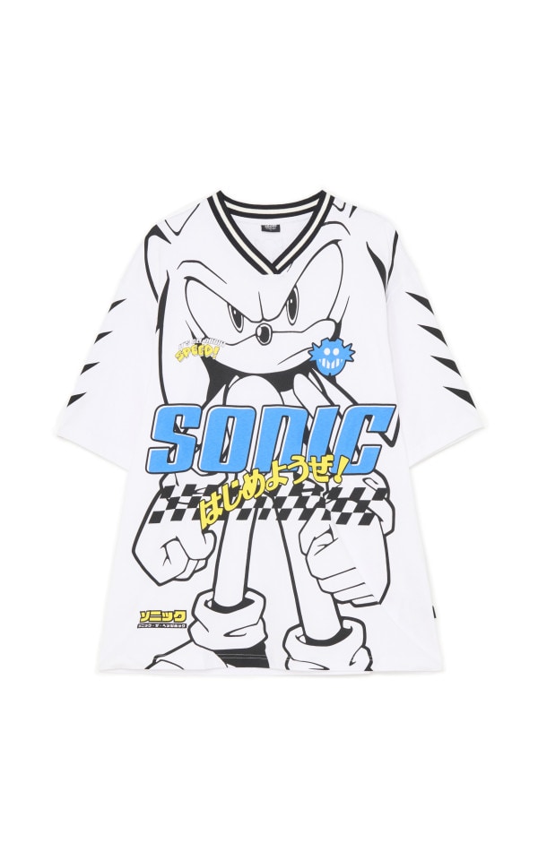 Tricou albă cu imprimeu Sonic Culoare alb - CROPP - 027FP-00X