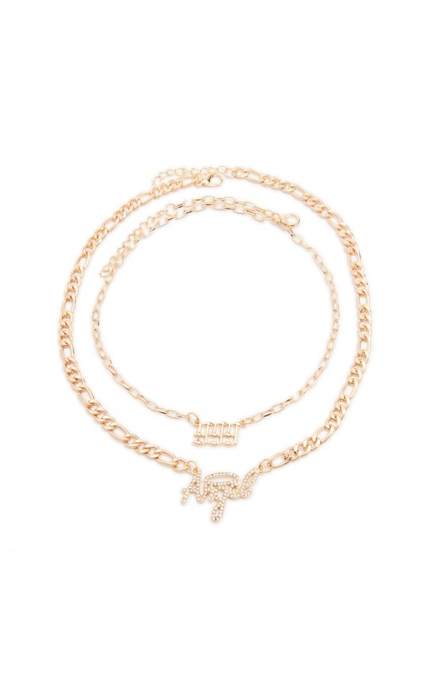 NECKLACE Χρωμα ΧΡΥΣΟ CROPP 0362SGLD