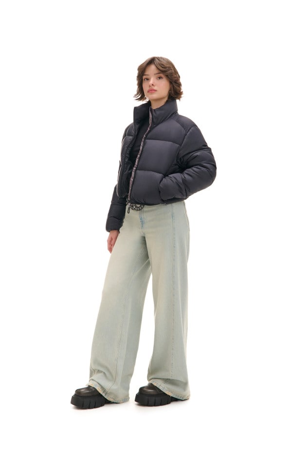 Bunda s výplní Barva černý - CROPP - 166AR-99X