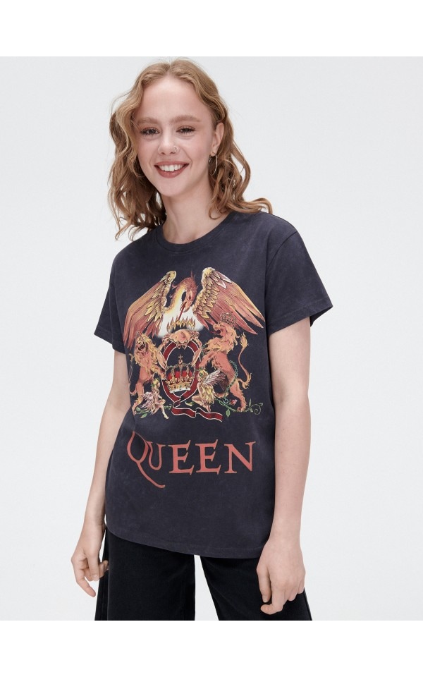 Camiseta oversize Queen, 1719K-90M