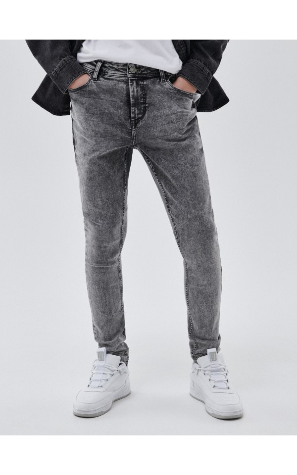 Джинси skinny Колір light grey - CROPP - 2256K-09J