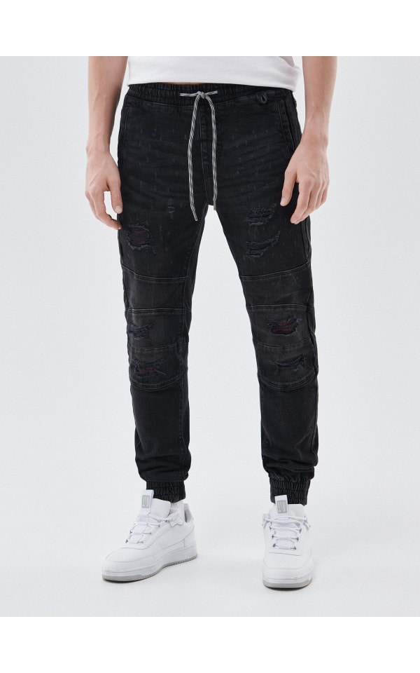 Cropp denim slim jogger sales