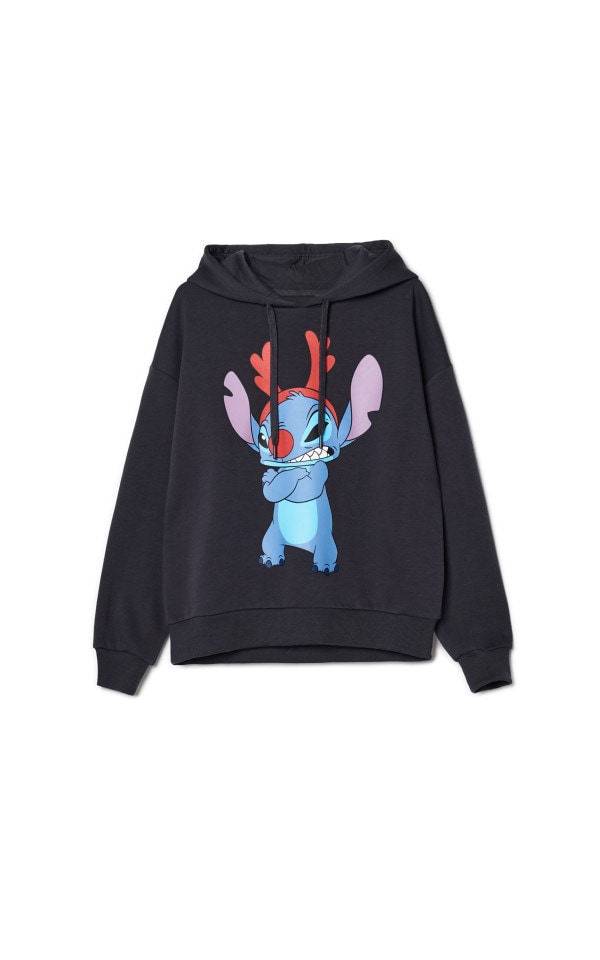 Świąteczna bluza z kapturem Lilo i Stitch - CROPP - 3679W-90X