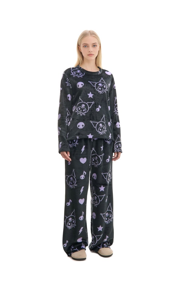 Pijamale cu imprimeu Kuromi Culoare negru - CROPP - 573FZ-99X