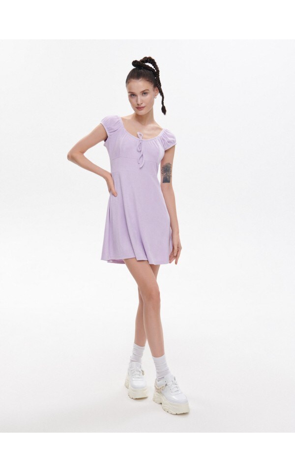 Jasnofioletowa mini sukienka, CROPP, 5804N-04X