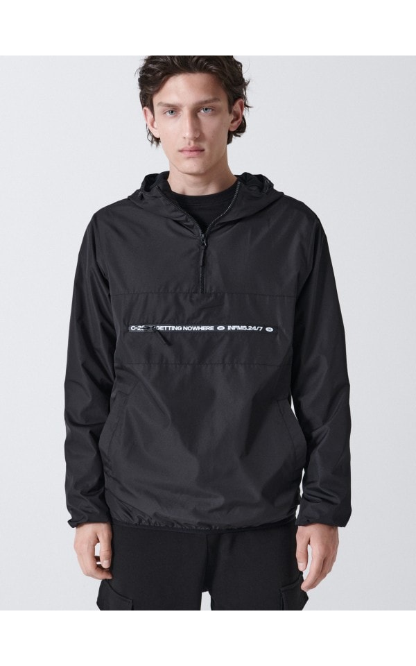 Kurtka anorak z kapturem CROPP 6036E 99X