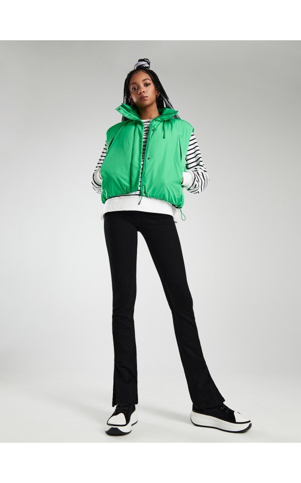LADIES` OUT VEST, CROPP, 6599Q-77X