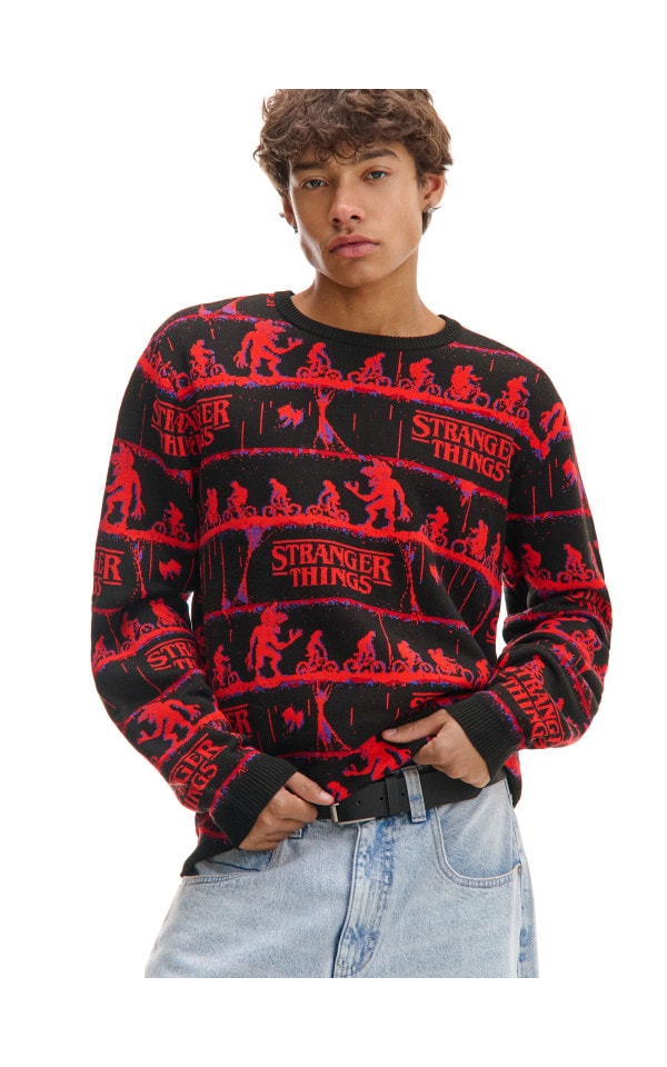 Светр Stranger Things Колір чорний - CROPP - 699FP-99X
