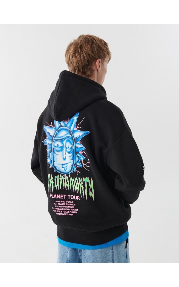 Cropp rick and morty hoodie hotsell