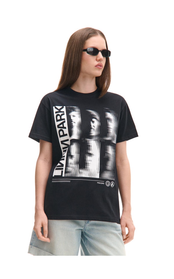 圖11 Czarna koszulka oversize Linkin Park - CROPP - 814CU-99X