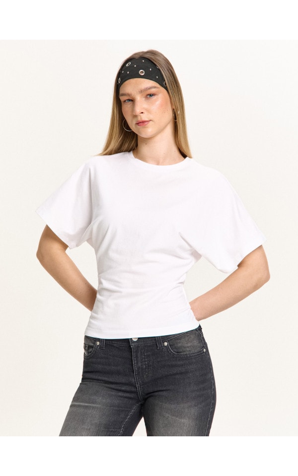 Tricou albă Culoare alb - CROPP - 829FL-00X