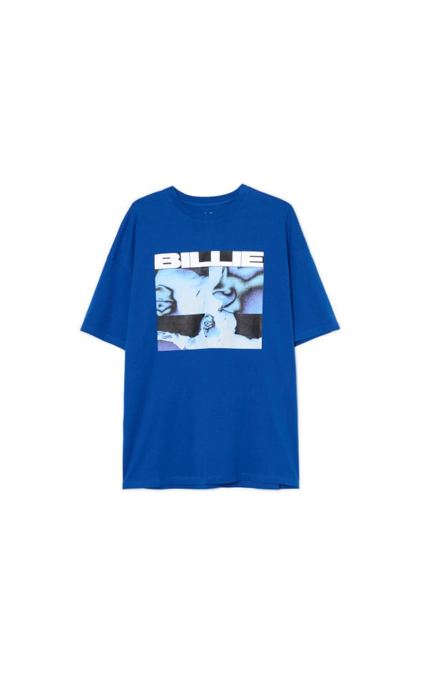 Tricou cu imprimeu Billie Eilish Culoare bleumarin - CROPP - 867CU-59X