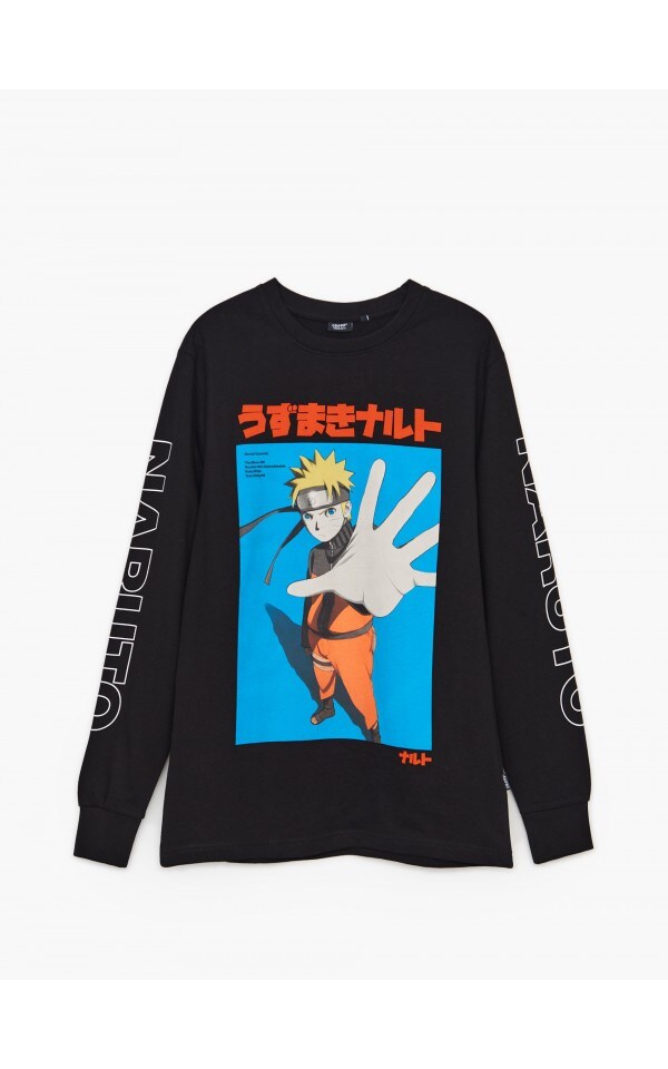 Naruto black long sleeve shirt clearance