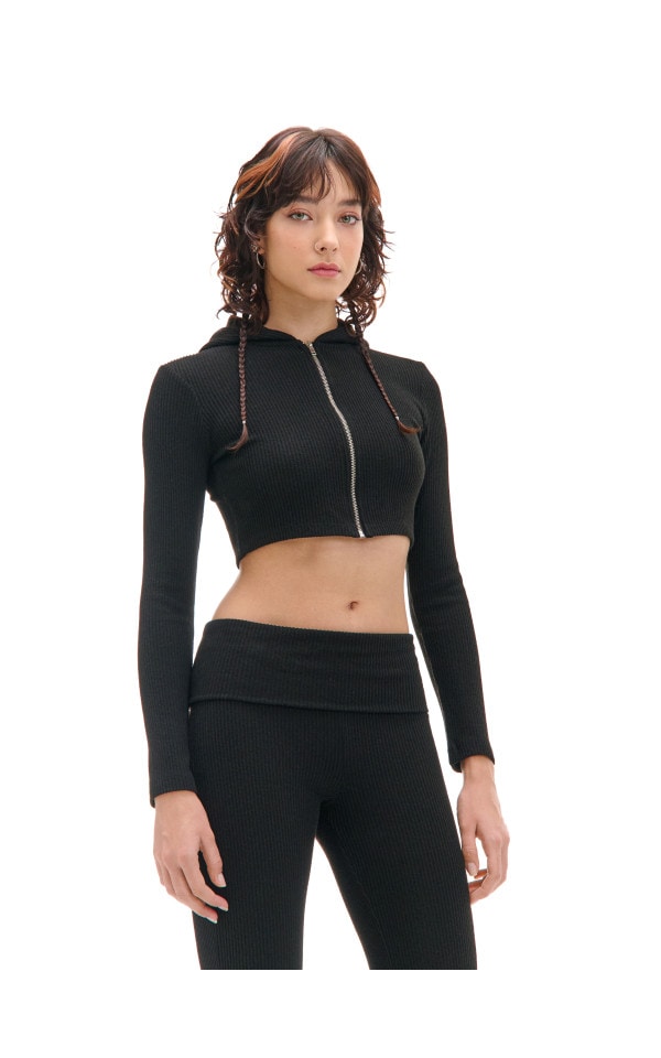 Short Jacket with Open Round Neckline