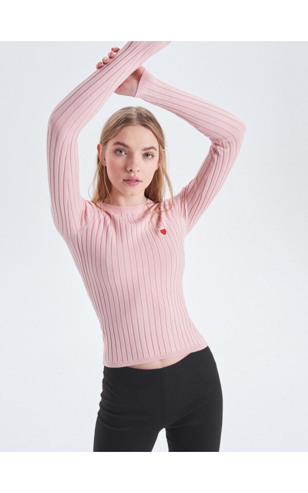 LADIES SWEATER CROPP VC042 03X