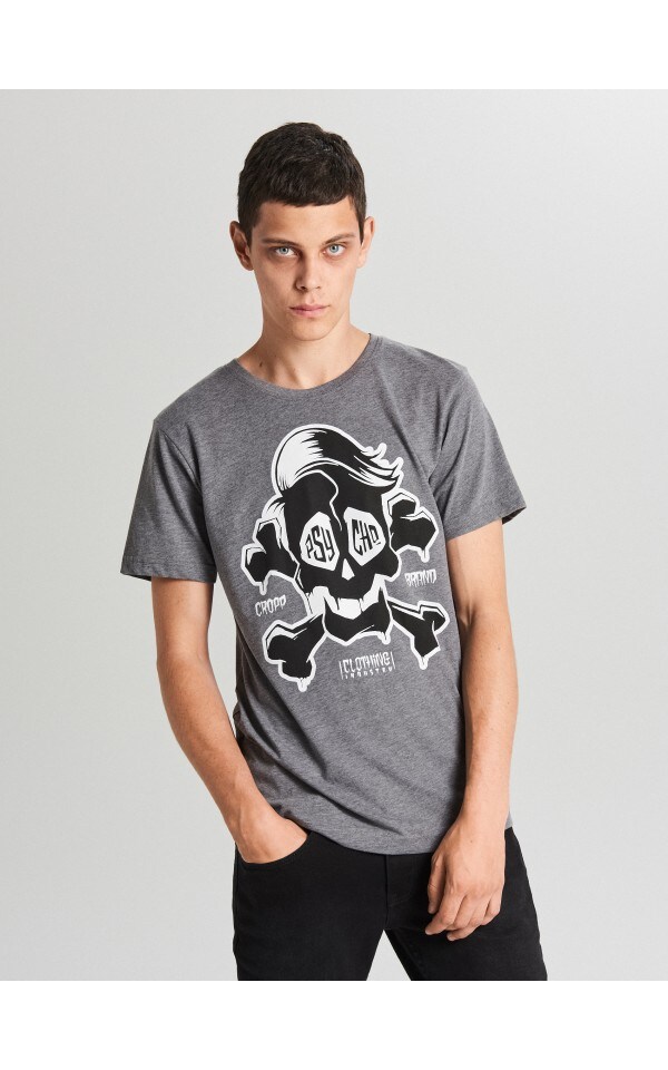 MEN`S TSHIRT Barva light grey CROPP XB64509M